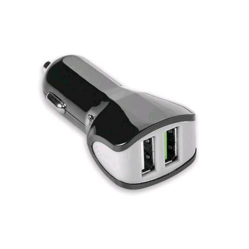 CELLY TURBO CAR CHARGHER CARICABATTERIE DA AUTO 2 PORTE USB 3.4 A COLORE NERO