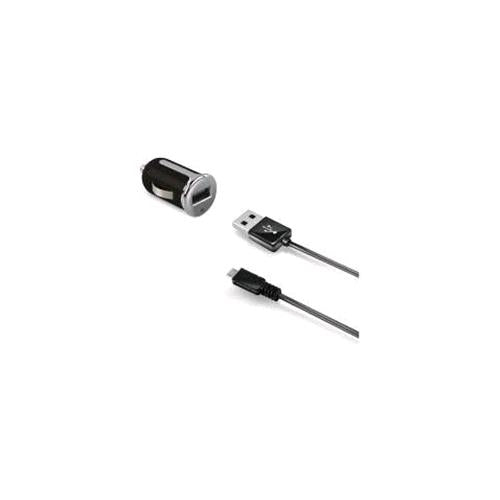 CELLY CCUSBMICRO CARICABATTERIE DA AUTO 1xUSB 2.4A CAVO INCLUSO COLORE NERO
