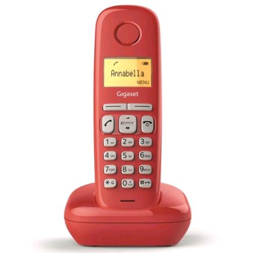 GIGASET A170 CORDLESS DECT RUBRICA COLORE ROSSO