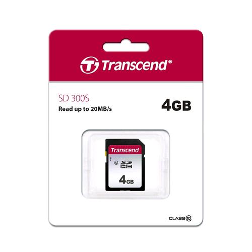 TRANSCEND SD 300S SDHC 4GB CLASSE 10