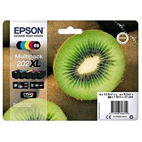 EPSON MULTIPACK 202 XL CARTUCCE INK-JET NERO + NERO FOTOGRAFICO + CIANO + MAGENT