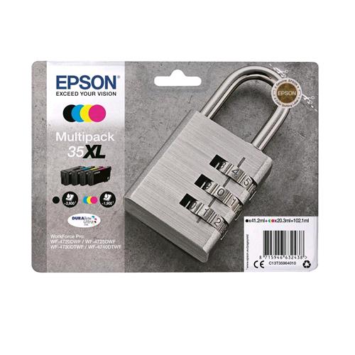 EPSON 35 XL MULTIPACK CARTUCCIA INK NERO + CIANO + MAGENTA + GIALLO