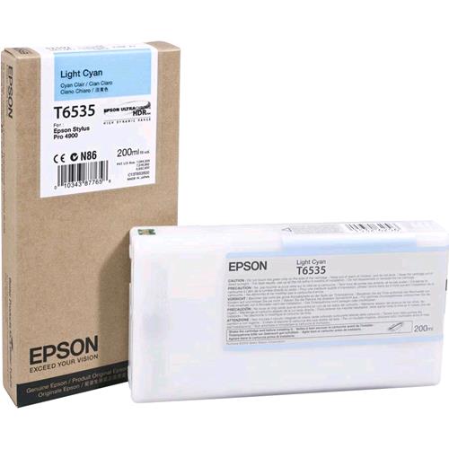 EPSON T6535 CARTUCCIA INKJET CIANO CHIARO PER STYLUS PRO 4900 Spectroproofer STY