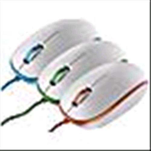 MEDIACOM M-MEB50 MOUSE USB 1.000 DPI COLORE BIANCO-BLU VERDE ARANCIONE