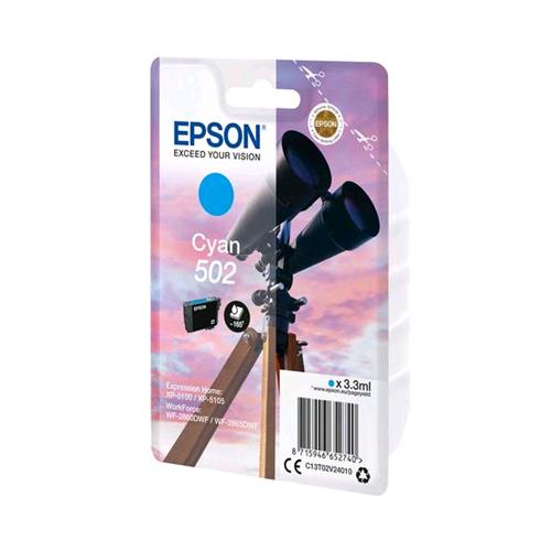 EPSON 502 CARTUCCIA INKJET 3.3ML CIANO