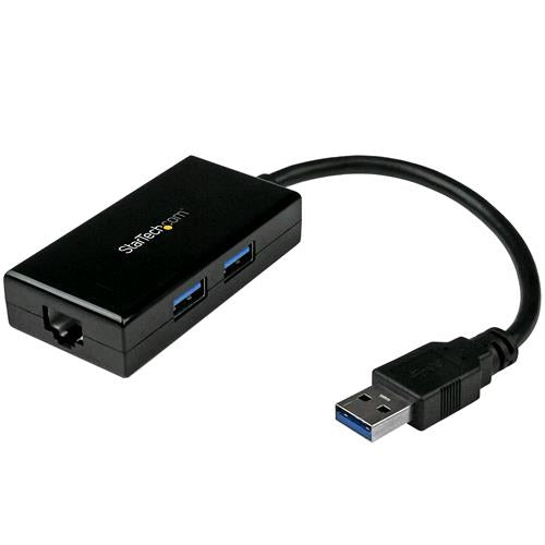 STARTECH ADATTATORE USB 3.0 A ETHERNET GIGABIT CON HUB USB A 2 PORTE INCORPORATO