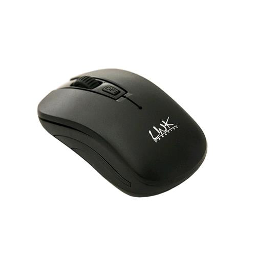 LINK LKMOS02 MOUSE WIRELESS 3 TASTI RICEVITORE USB 1000 DPI NERO