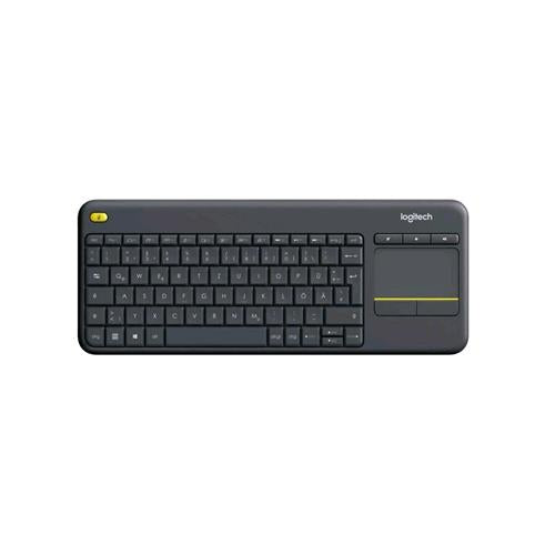 LOGITECH K400 PLUS WIRELESS TOUCH PAD LAYOUT TEDESCO COLORE NERO