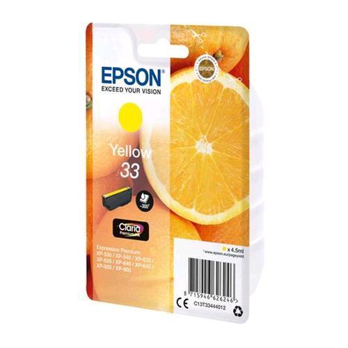 EPSON T33 CARTUCCIA INK GIALLO 4.5 ML 300 PAGINE