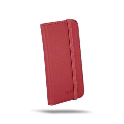 ATLANTIS FLIP COVER UNIVERSALE PER SMARTPHONE 4.5"/5" IN PELLE COLORE ROSSO