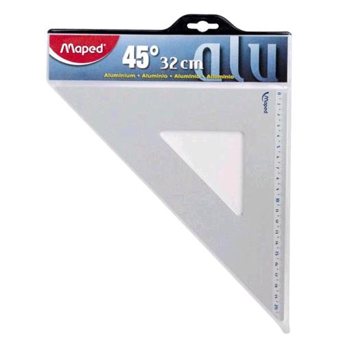 MAPED ALUMINIUM SQUADRA IN ALLUMINIO 45° 32 CM