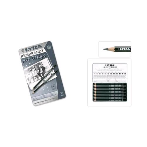 LYRA ARTDESIGN MATITA IN GRAFITE 9B FUSTO NERO CONF 12 Pz.