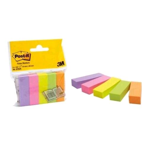 3M POST-IT NOTE MARKER SEGNAPAGINA 15MMx50MM COLORI ASSORTITI CONF. 500 Pz.