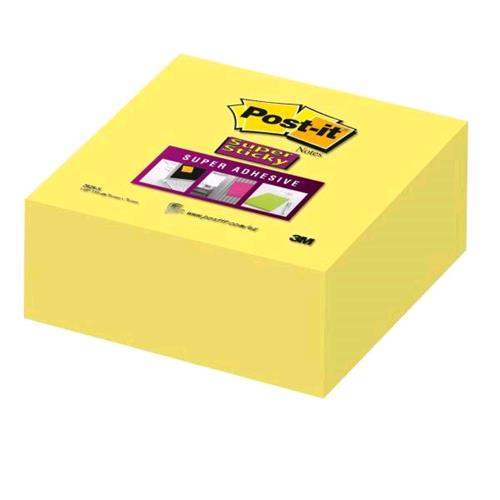 3M CUBO POST-IT SUPER STICKY 2028-S 350 FOGLI POST-IT 76MMx76MM COLORE GIALLO
