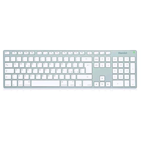 HAMLET APPLE XKKITA-MCU TASTIERA IN ALLUMINIO USB 106 TASTI LAYOUT ITALIANO
