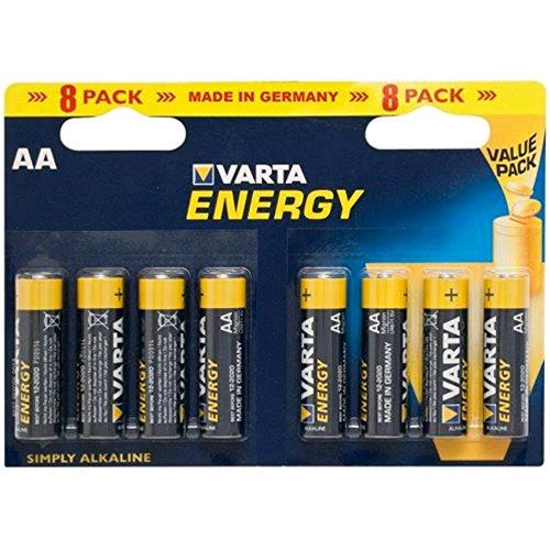VARTA ENERGY BATTERIA ALCALINA STILO AA LR6 1.5 V CONF 8 Pz.
