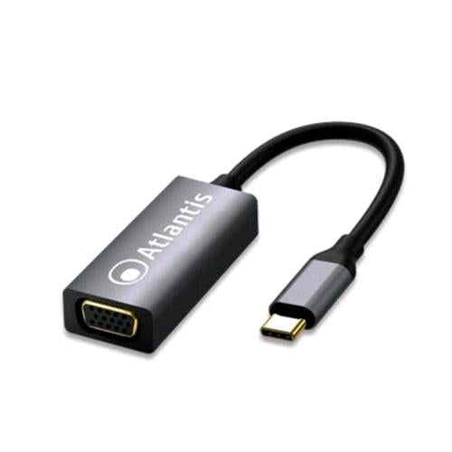 ATLANTIS LAND A04-TC_VGA ADATTATORE GRAFICO DA USB TYPE-C a VGA 1920 x 1080 PIXE