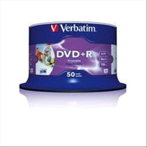 VERBATIM DVD+R 4 7GB 16X PRINTABLE SPINDLE 50 PZ