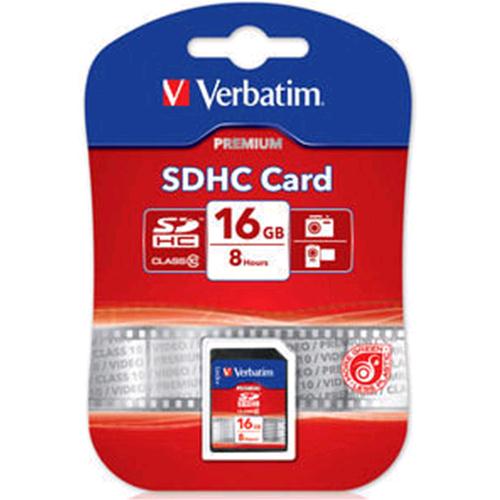 VERBATIM SCHEDA SD HC 16GB CLASSE 10