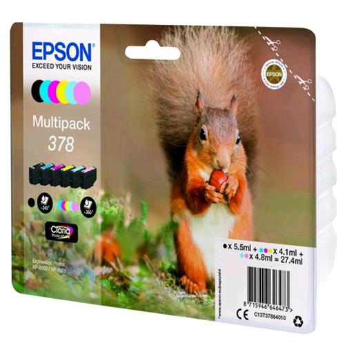 EPSON 378 CLARIA MULTIPACK 6 COLORI PHOTO HD