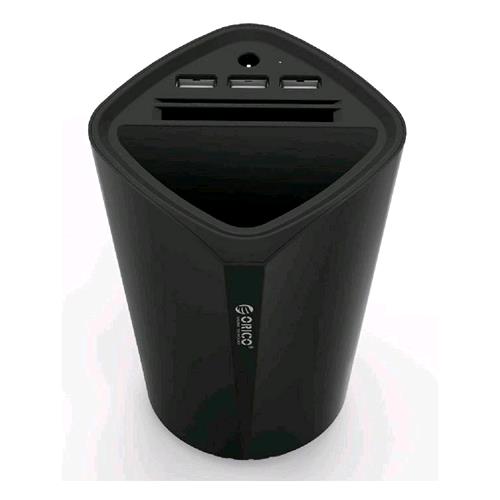 ORICO UCH-C3-BK CARICABATTERIA DA AUTO A TAZZA 3xUSB 3.0 2.4A NERO