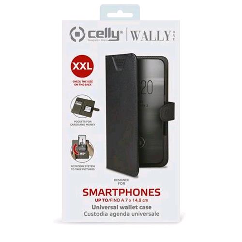 CELLY WALLYONE XXL CUSTODIA A LIBRO UNIVERSALE SIZE 5.0-5.5"