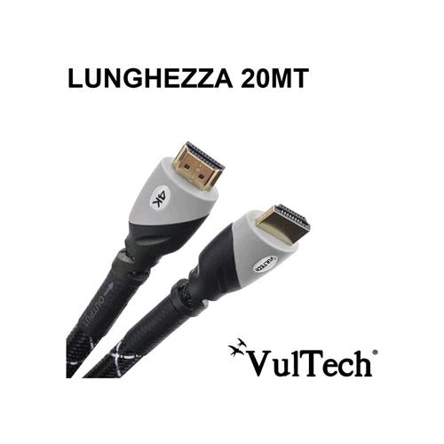 VULTECH HDMI A HDMI V.2.0 4K 60Hz COMPATIBILITA' 3D 20 MT