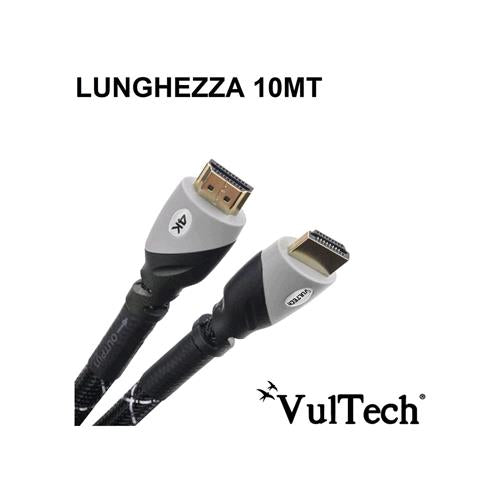 VULTECH HDMI A HDMI V.2.0 4K 60Hz COMPATIBILITA' 3D 10 MT