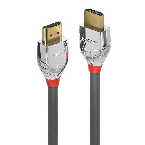 LINDY 37871 CAVO HDMI 4K HIGH SPEED CROMO LINE 1MT GRIGIO ARGENTO
