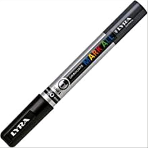LYRA GRADUATE MARK ALL MARCATORE PERMANENTE PUNTA CONICA 1 mm NERO CONF 6 Pz.