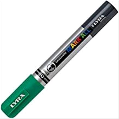 LYRA GRADUATE MARK ALL MARCATORE PERMANENTE PUNTA CONICA 2 mm VERDE PRATO CONF 6