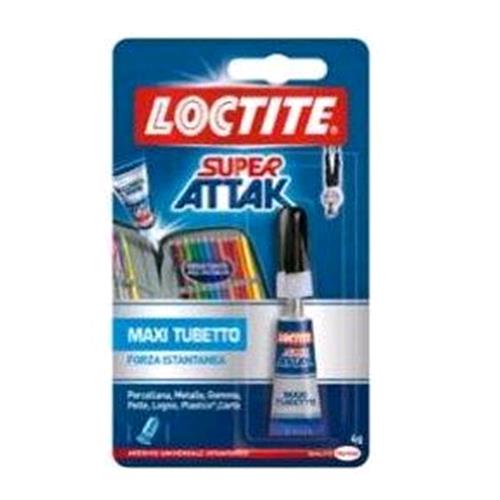 LOCTITE SUPER ATTACK COLLA LIQUIDA TRASPARENTE MAXI TUBETTO DA 4GR