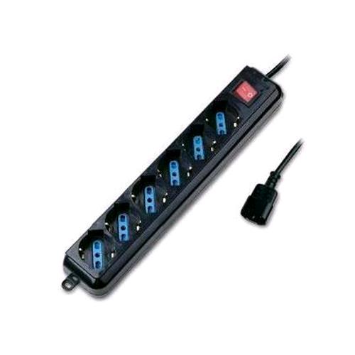 ATLANTIS LAND MULTIPRESA x UPS 6P SCHUKO/ITA BIPASSO SPINA IEC/VDE CON INTERRUTT