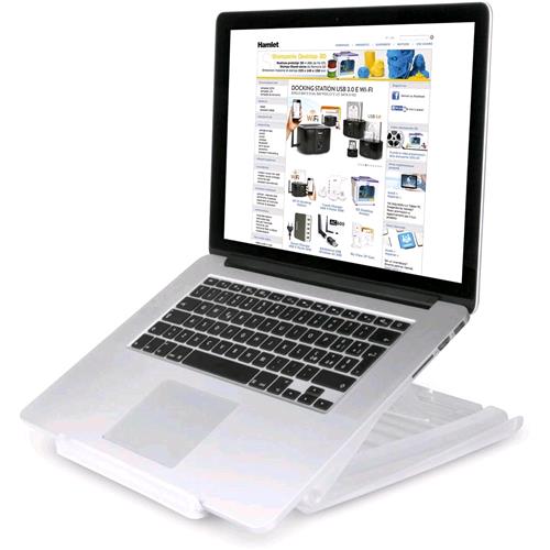 HAMLET XTMS100TS SUPPORTO NOTEBOOK TRASPARENTE