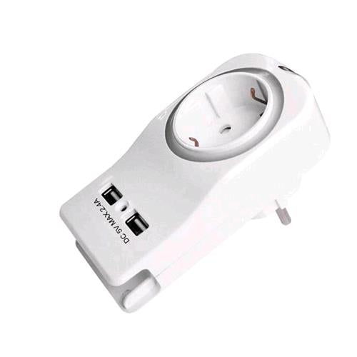 MEDIACOM M-PMUSB MULTIPRESA 1 POSTO + 2 USB