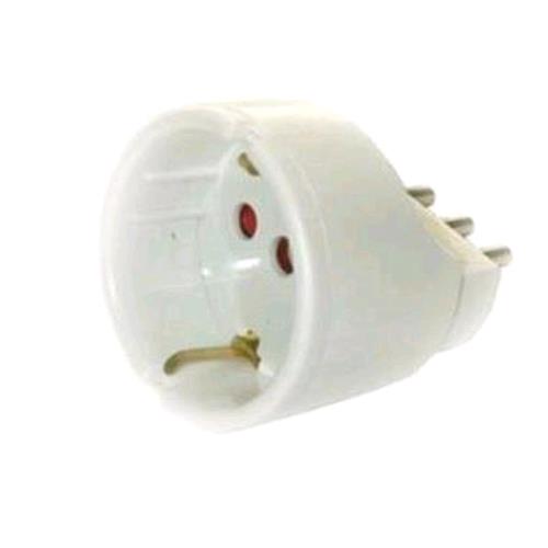 NILOX ADATTATORE DA PRESA ITALIANA 10A A SCHUKO BIANCO