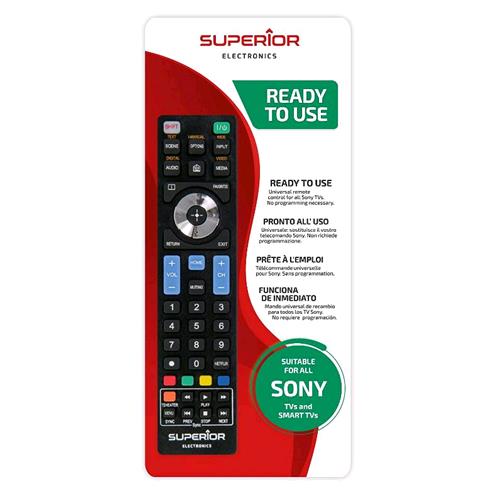SUPERIOR SUPTRB009 TELECOMANDO UNIVERSALE PER SMART TV SONY V2 NERO
