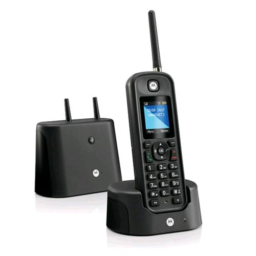MOTOROLA RUGGED O201 CORDLESS LUNGA PORTATA IP67 NERO