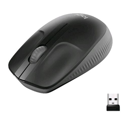 LOGITECH M190 FULL MOUSE WIRELESS DESIGN RICURVO AMBIDESTRO RICEVITORE USB NERO