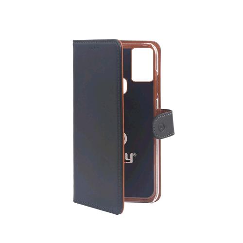 CELLY SAMSUNG GALAXY A21S WALLY CASE IN ECOPELLE COLORE BLACK