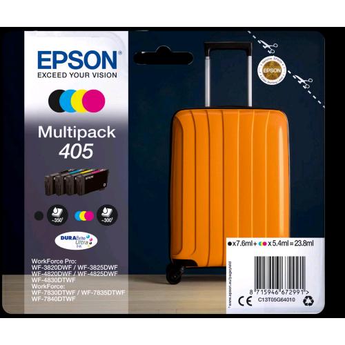 EPSON 405 DURABRITE MULTIPACK 4 COLORI WF-3820/3825/4820/4825/4830/7830/7835/784