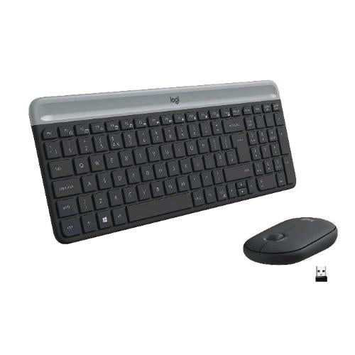 LOGITECH MK470 TASTIERA E MOUSE USB WIRELESS QWERTY US MOUSE OTTICO 1.000 DPI 3