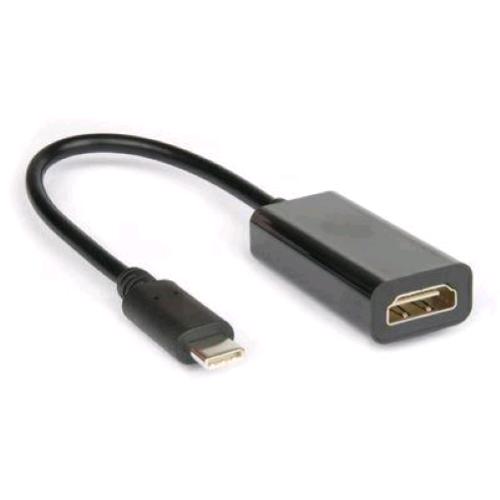 HAMLET ADATTATORE VIDEO DA USB 3.1 TYPE-C A HDMI FEMMINA NERO