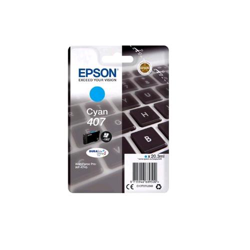 EPSON 407 L DURABRITE ULTRA CARTUCCIA INK-JET 1900 PAGINE CIANO