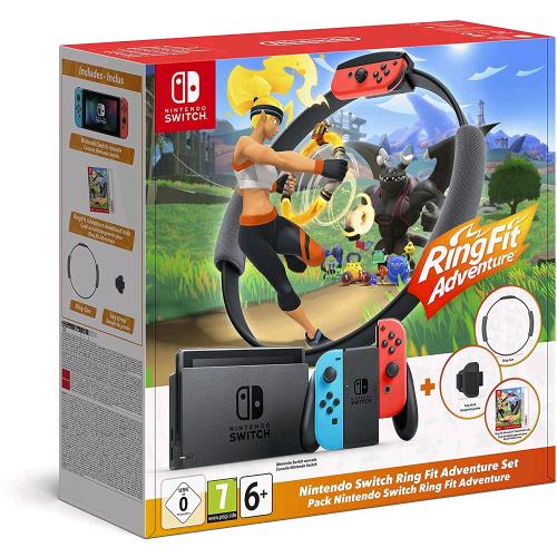 NINTENDO SWITCH + RING FIT ADVENTURE LIMITED EDITION