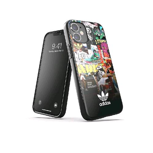 ADIDAS GRAPHICS APPLE iPHONE 12 MINI CUSTODIA IN TPS ANTIURTO MOTIVO GRAFICO MUL