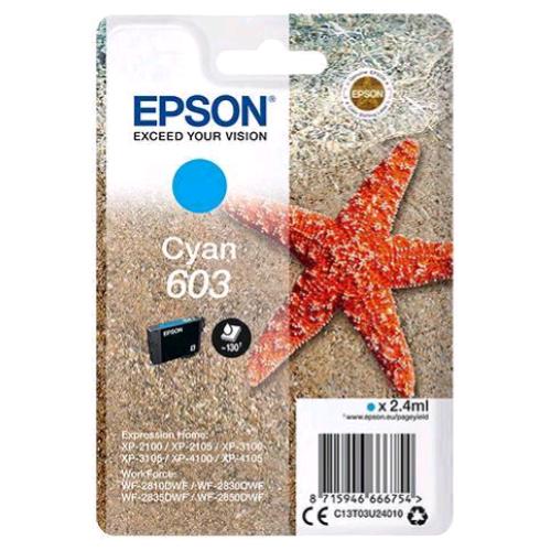 EPSON 603 STELLA MARINA CARTUCCIA INK CIANO 2.4 ML