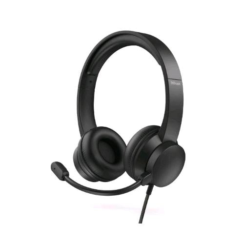 TRUST RYDO CUFFIE CON MICROFONO USB NERO