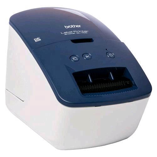 BROTHER QL-600B ETICHETTATRICE USB 300 x 600 DPI BIANCO/BLU