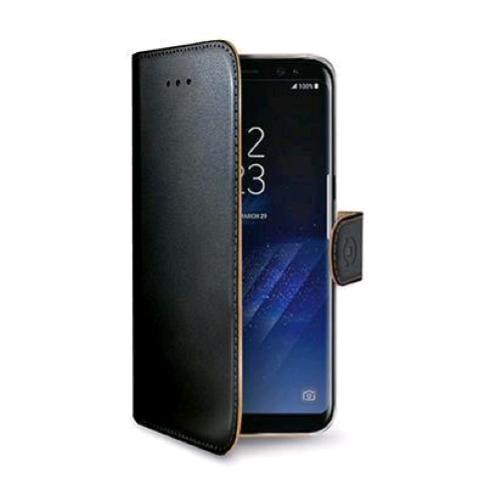 CELLY SAMSUNG GALAXY S8+ CUSTODIA A PORTAFOGLIO SIMILPELLE FLAP MAGNETICO NERO